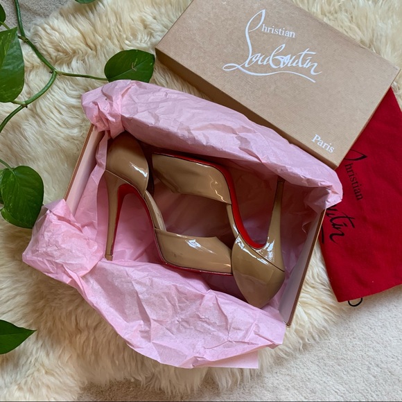 Christian Louboutin Madame Claude Nude Peep Pump - Picture 10 of 13